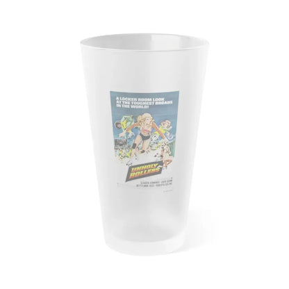 UNHOLY ROLLERS 1972 Movie Poster - Frosted Pint Glass 16oz 16oz Frosted - Go Mug Yourself