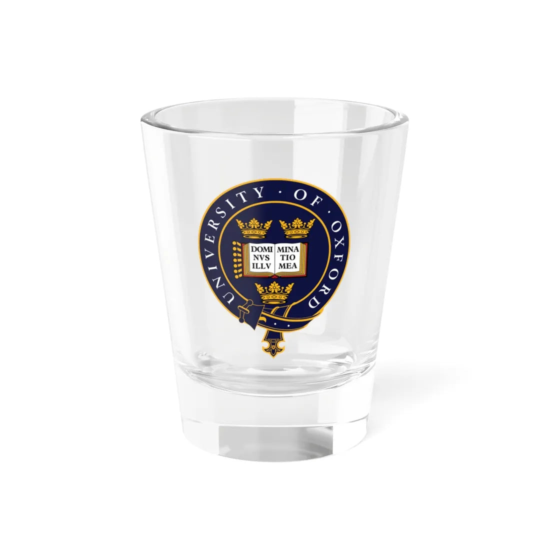 Uni Oxford logo (England) (Coat of Arms) Shot Glass 1.5oz 1.5oz - Go Mug Yourself