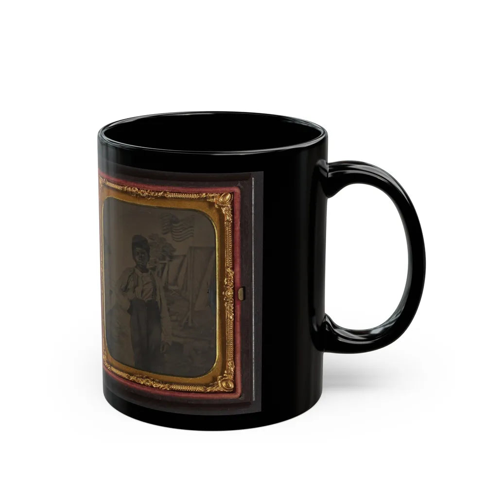 Unidentified African American Boy (U.S. Civil War) Black Coffee Mug-Go Mug Yourself