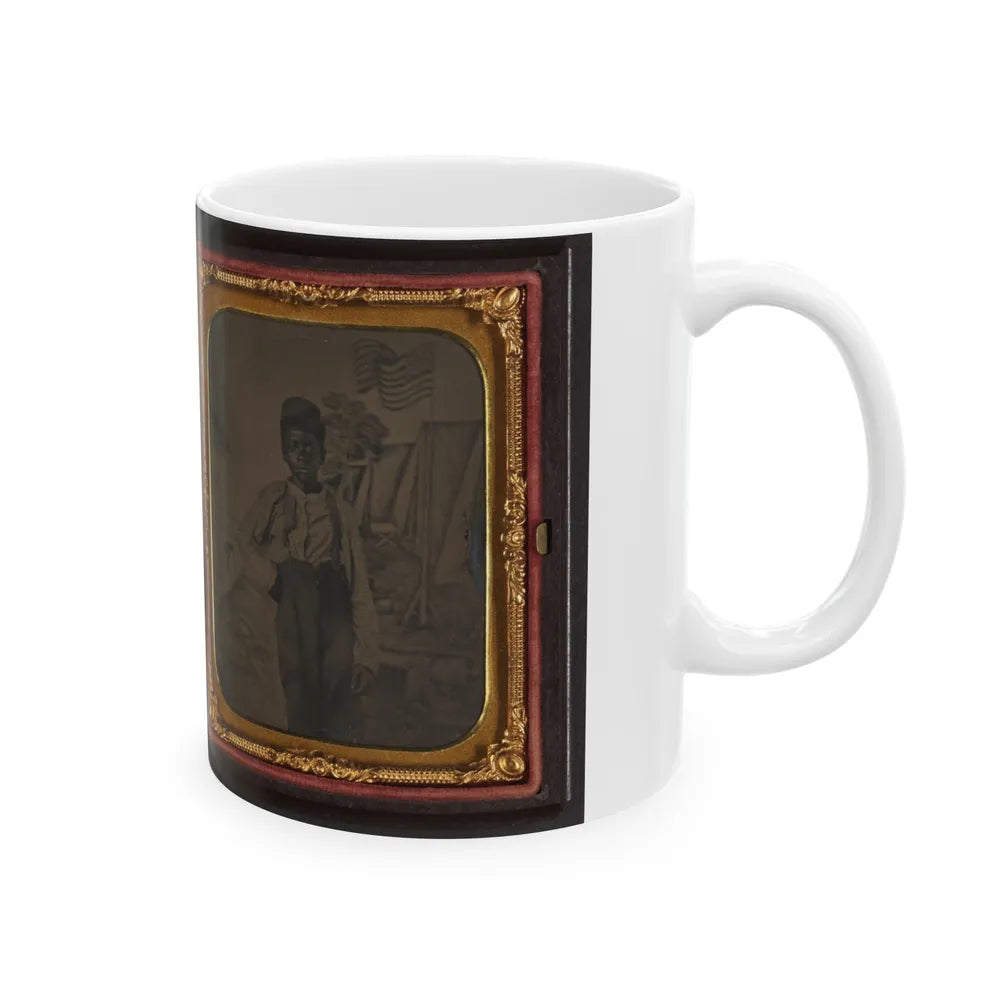 Unidentified African American Boy (U.S. Civil War) White Coffee Mug-Go Mug Yourself