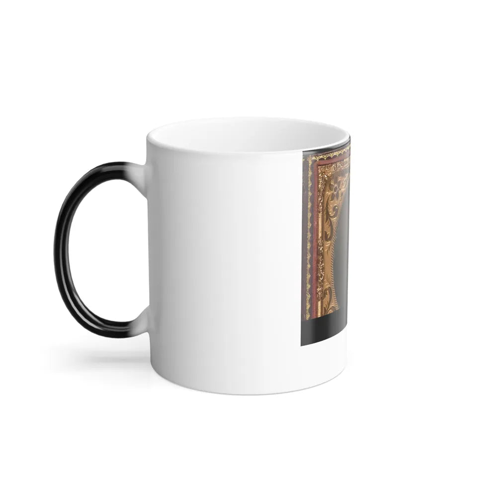Unidentified African American Soldier in Union Uniform Standing Next to Chair With Bayonet (U.S. Civil War) Color Changing Coffee Mug 11oz-Go Mug Yourself
