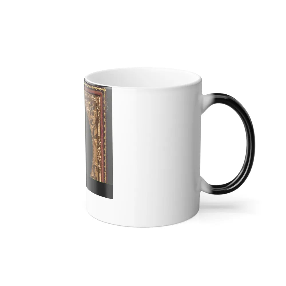 Unidentified African American Soldier in Union Uniform Standing Next to Chair With Bayonet (U.S. Civil War) Color Changing Coffee Mug 11oz-Go Mug Yourself