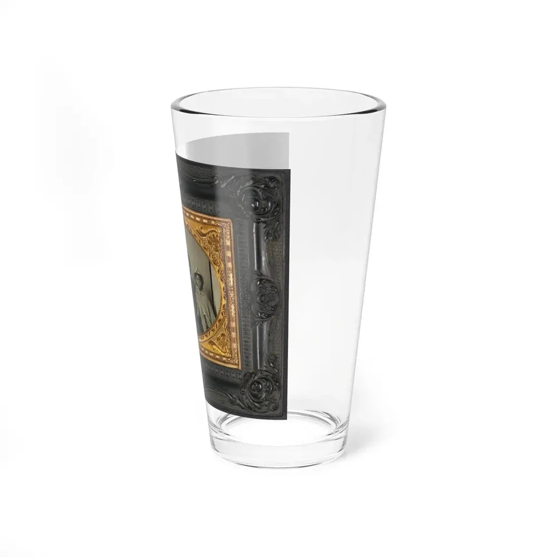 Unidentified African American Soldier In Union Uniform With Wife And Two Daughters (U.S. Civil War) Pint Glass 16oz - Go Mug Yourself