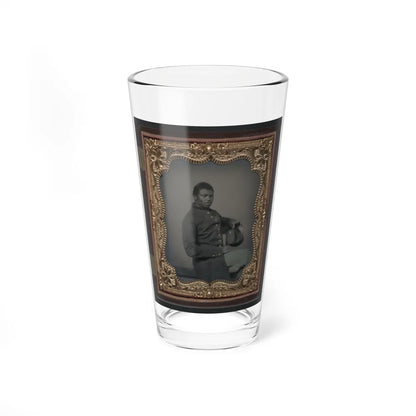 Unidentified African American Soldier In Union Uniform(2) (U.S. Civil War) Pint Glass 16oz-16oz-Go Mug Yourself