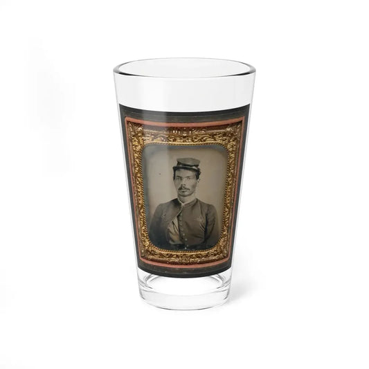 Unidentified African American Soldier In Union Zouave Uniform (U.S. Civil War) Pint Glass 16oz 16oz - Go Mug Yourself