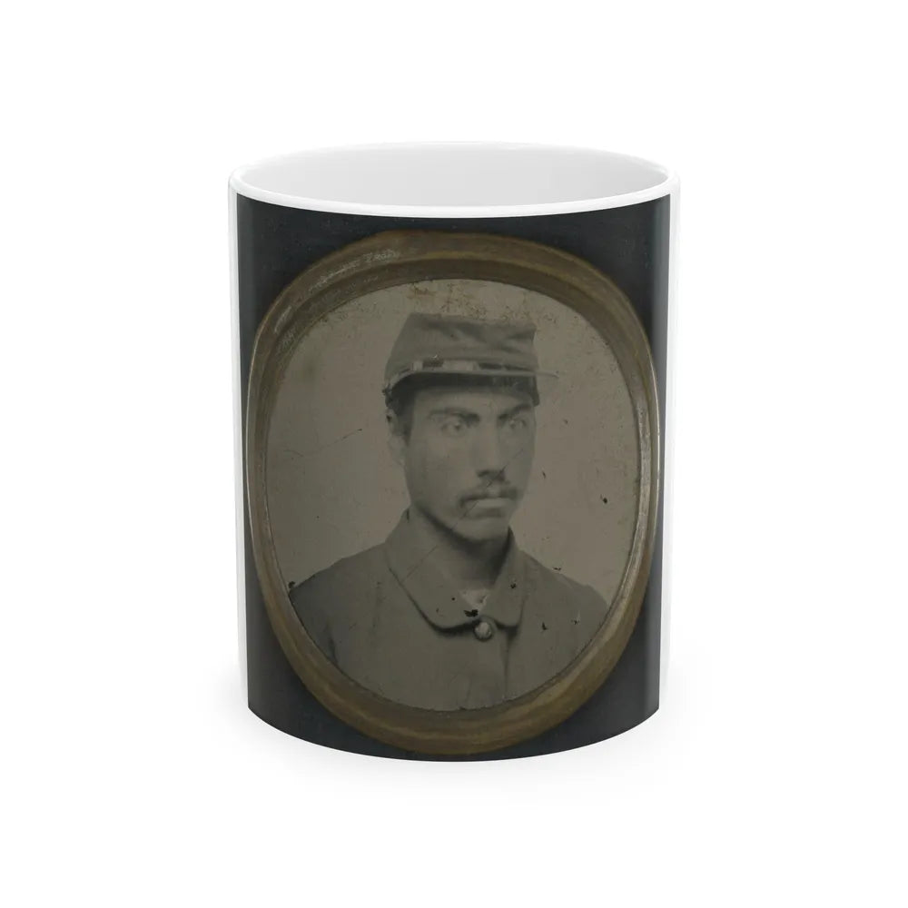 Unidentified African American Soldier (U.S. Civil War) White Coffee Mug-11oz-Go Mug Yourself