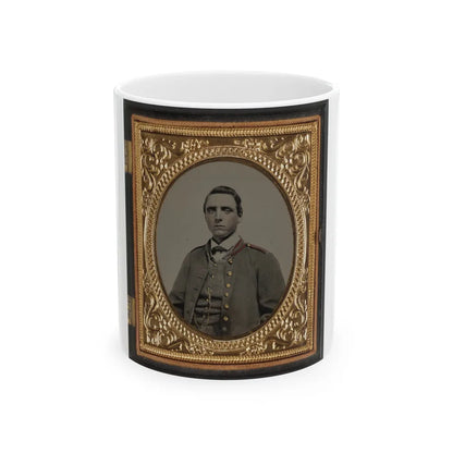 Unidentified Artillery Soldier In Confederate Uniform (U.S. Civil War) White Coffee Mug-11oz-Go Mug Yourself