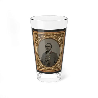 Unidentified Artillery Soldier In Confederate Uniform (U.S. Civil War) Pint Glass 16oz 16oz - Go Mug Yourself