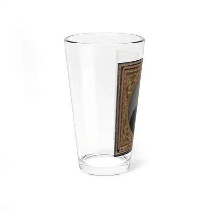 Unidentified Cavalry Soldier In Union Frock Coat With Remington New Model Army Revolver (U.S. Civil War) Pint Glass 16oz - Go Mug Yourself