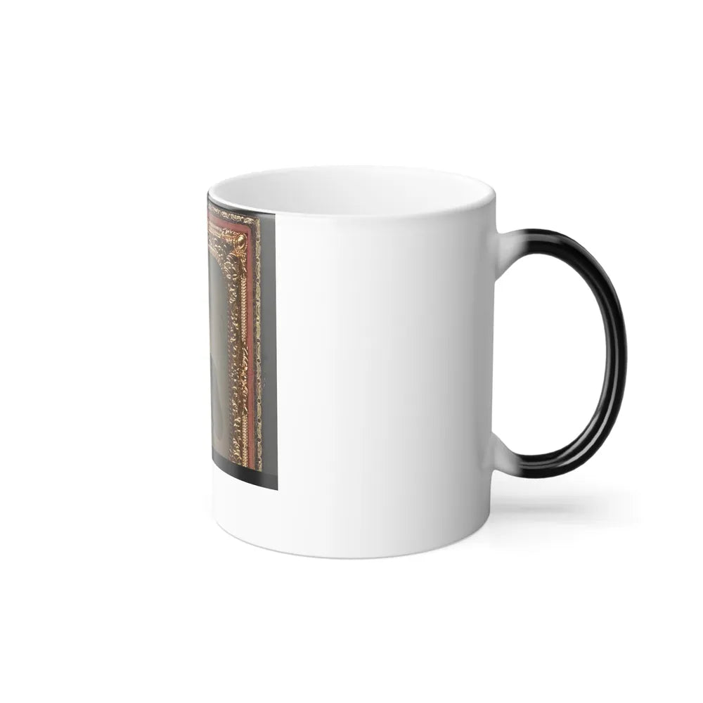 Unidentified Cavalry Soldier in Union Uniform With Hardee Hat Holding Model 1858 Light Cavalry Saber (U.S. Civil War) Color Changing Coffee Mug 11oz-Go Mug Yourself