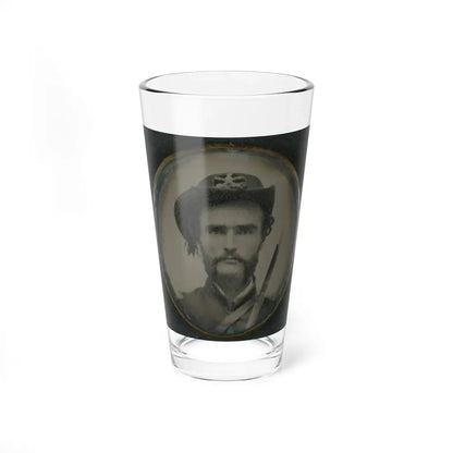 Unidentified Cavalry Soldier In Union Uniform With Sword (U.S. Civil War) Pint Glass 16oz 16oz - Go Mug Yourself