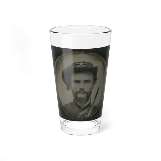 Unidentified Cavalry Soldier In Union Uniform With Sword (U.S. Civil War) Pint Glass 16oz 16oz - Go Mug Yourself