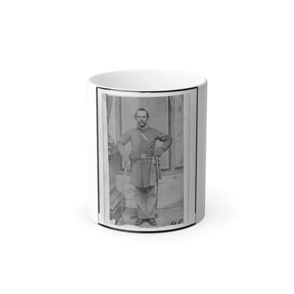 Unidentified Confederate( ) Officer, Full-Length Portrait, Standing, With Sword in Right Hand (U.S. Civil War) Color Changing Coffee Mug 11oz - Go Mug Yourself