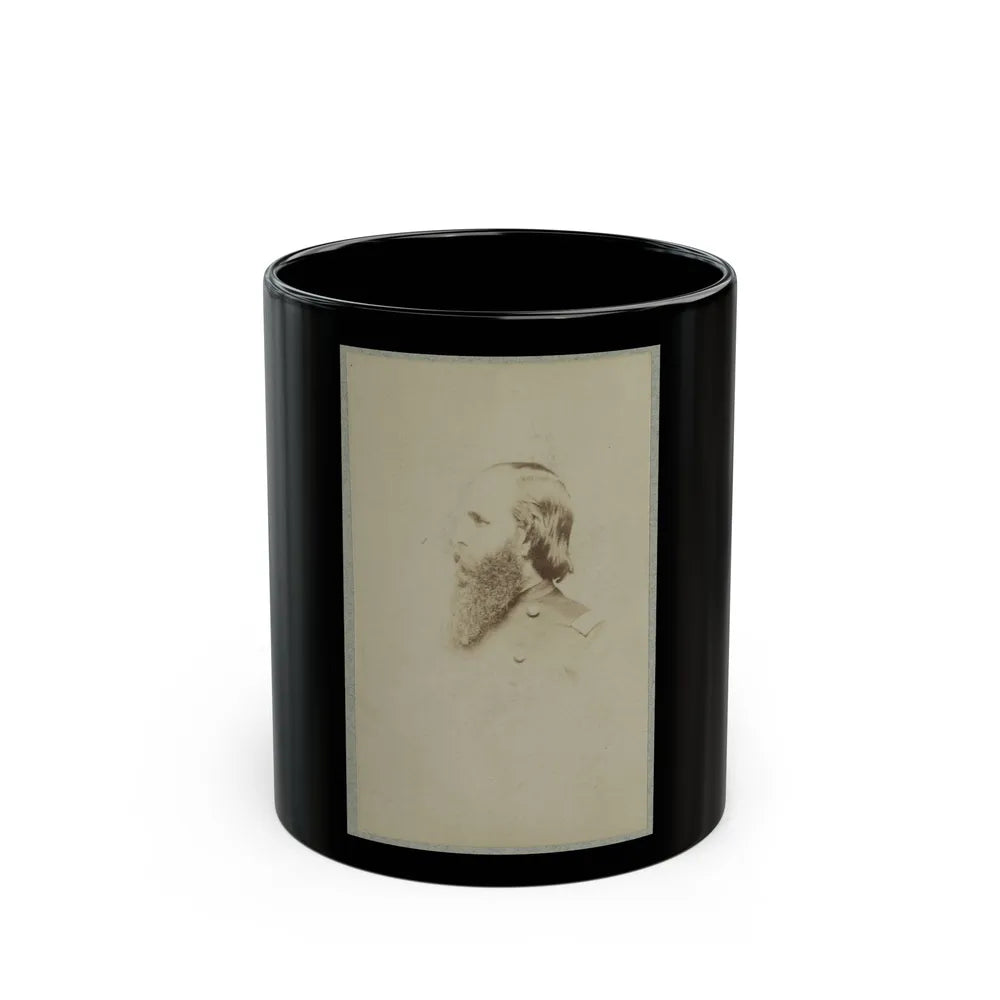 Unidentified General, Bust Portrait, Facing Left (U.S. Civil War) Black Coffee Mug-11oz-Go Mug Yourself