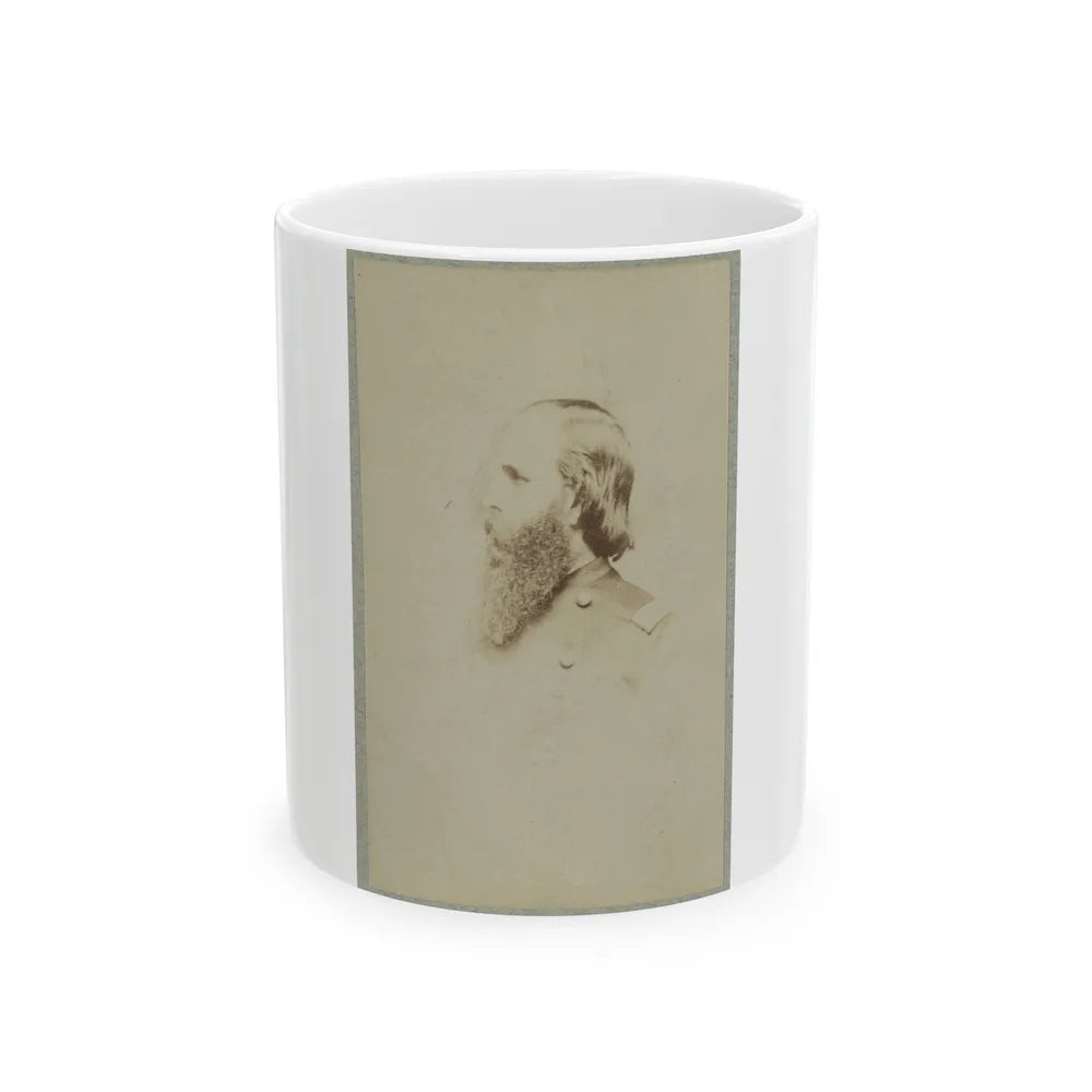 Unidentified General, Bust Portrait, Facing Left (U.S. Civil War) White Coffee Mug-11oz-Go Mug Yourself