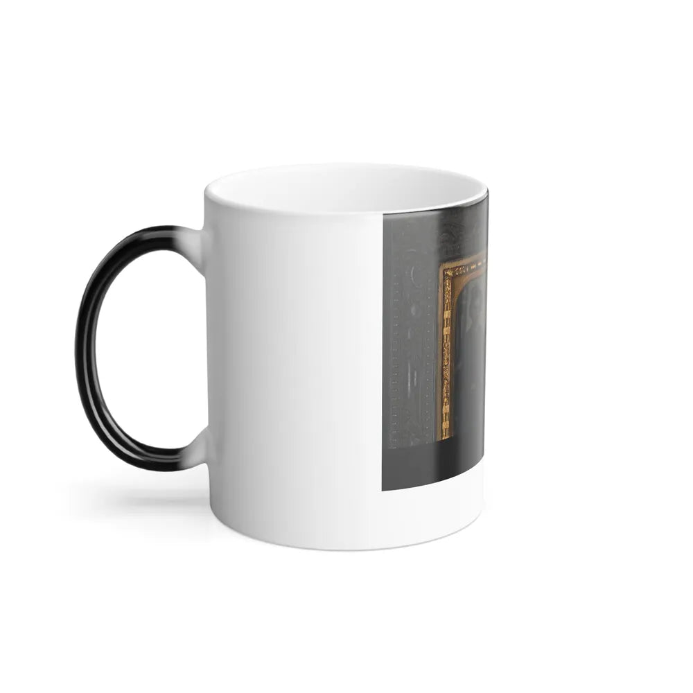 Unidentified Infantry Sergeant in Union Uniform With Five Young Infantry Soldiers With American Flag at Side (U.S. Civil War) Color Changing Coffee Mug 11oz-Go Mug Yourself
