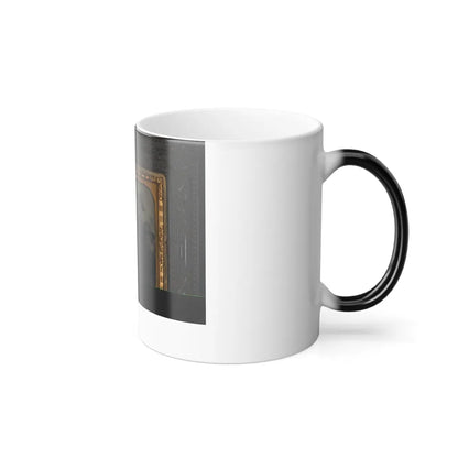 Unidentified Infantry Sergeant in Union Uniform With Five Young Infantry Soldiers With American Flag at Side (U.S. Civil War) Color Changing Coffee Mug 11oz-Go Mug Yourself
