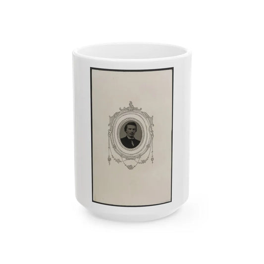 Unidentified Man 001(2) (U.S. Civil War) White Coffee Mug-15oz-Go Mug Yourself