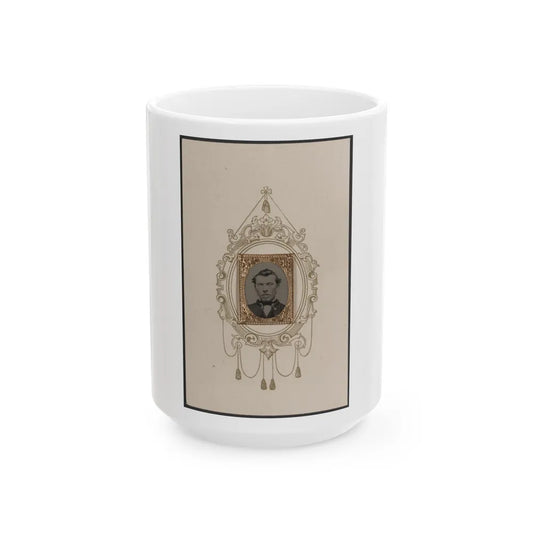 Unidentified Man 004 (U.S. Civil War) White Coffee Mug-15oz-Go Mug Yourself