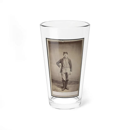 Unidentified Man In Tall Boots (U.S. Civil War) Pint Glass 16oz-16oz-Go Mug Yourself