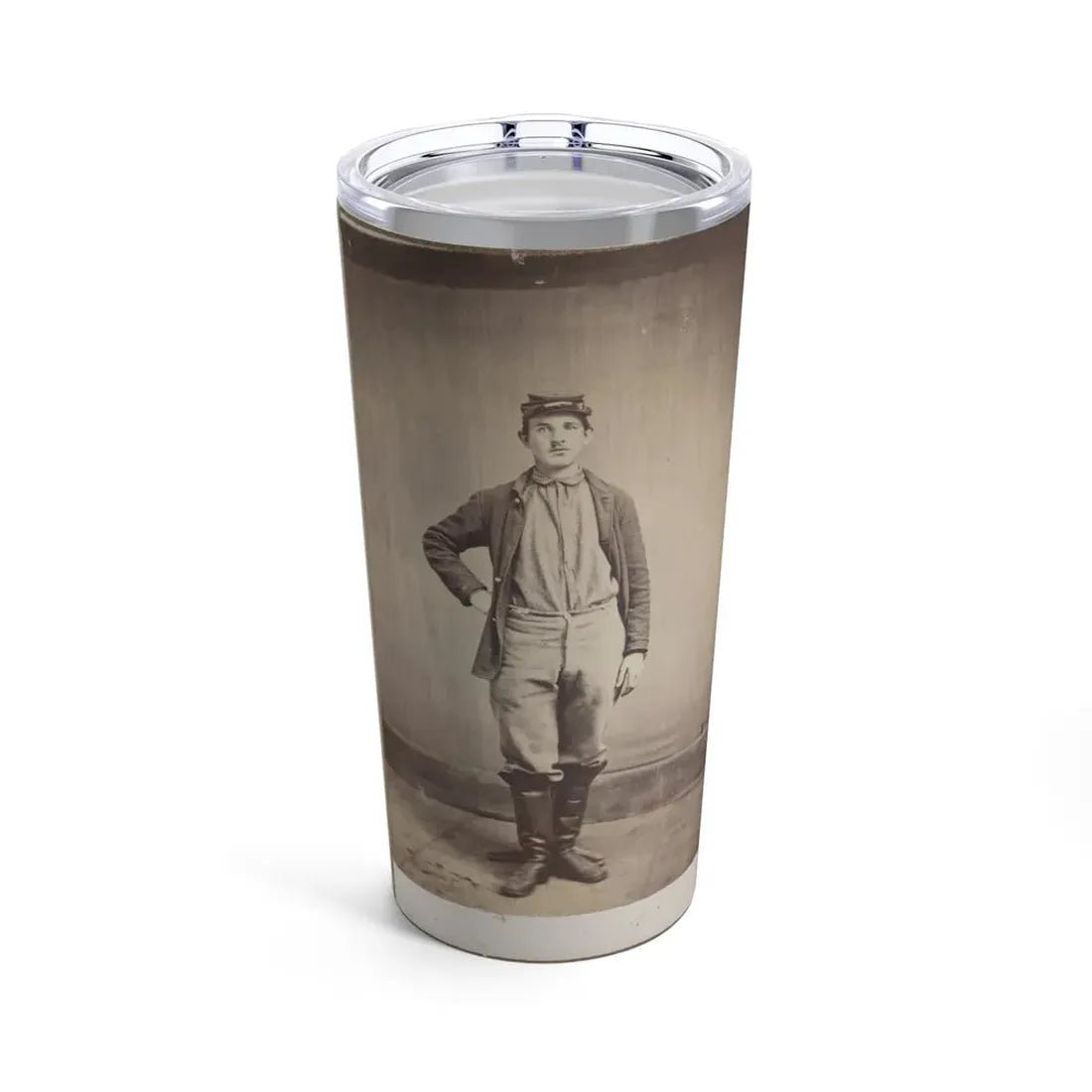 Unidentified Man In Tall Boots (U.S. Civil War) Tumbler 20oz 20oz - Go Mug Yourself