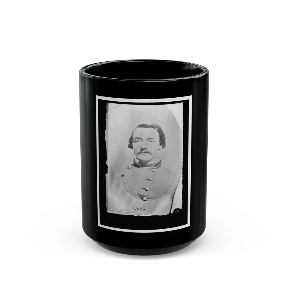 Unidentified Man In Uniform (U.S. Civil War) Black Coffee Mug-15oz-Go Mug Yourself