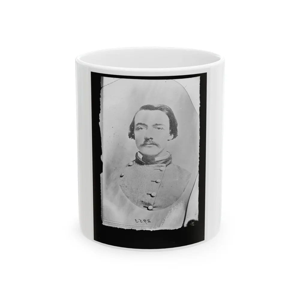 Unidentified Man In Uniform (U.S. Civil War) White Coffee Mug-11oz-Go Mug Yourself