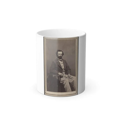 Unidentified Man Seated at Table (U.S. Civil War) Color Changing Coffee Mug 11oz-11oz-Go Mug Yourself
