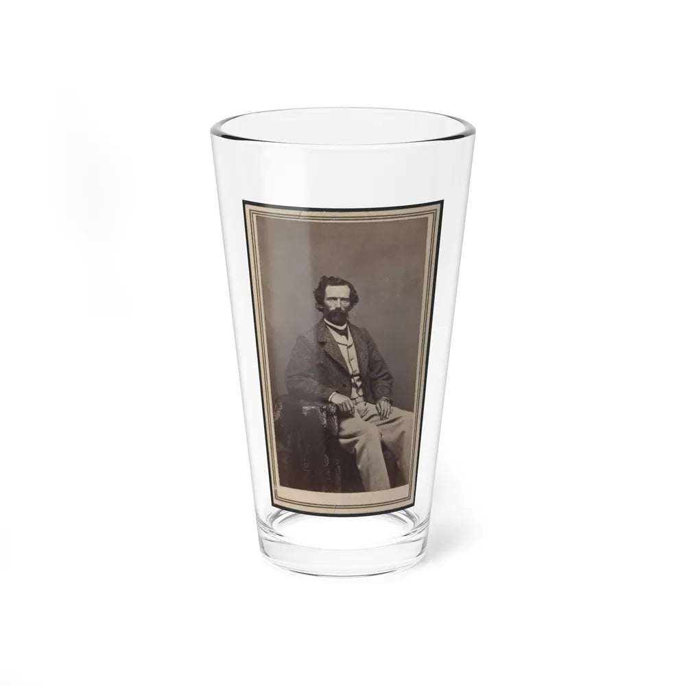 Unidentified Man Seated At Table (U.S. Civil War) Pint Glass 16oz-16oz-Go Mug Yourself