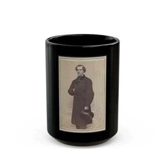 Unidentified Man With Hat (U.S. Civil War) Black Coffee Mug-15oz-Go Mug Yourself