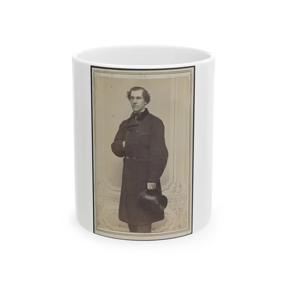 Unidentified Man With Hat (U.S. Civil War) White Coffee Mug-11oz-Go Mug Yourself