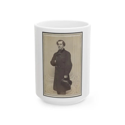 Unidentified Man With Hat (U.S. Civil War) White Coffee Mug-15oz-Go Mug Yourself