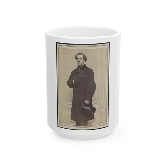 Unidentified Man With Hat (U.S. Civil War) White Coffee Mug-15oz-Go Mug Yourself