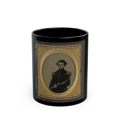 Unidentified Officer In Union Uniform With Sword (U.S. Civil War) Black Coffee Mug-11oz-Go Mug Yourself