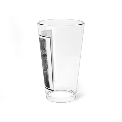 Unidentified Officer, Three-Quarter Length Portrait, Seated, With Left Hand On Sword, Facing Right (U.S. Civil War) Pint Glass 16oz - Go Mug Yourself