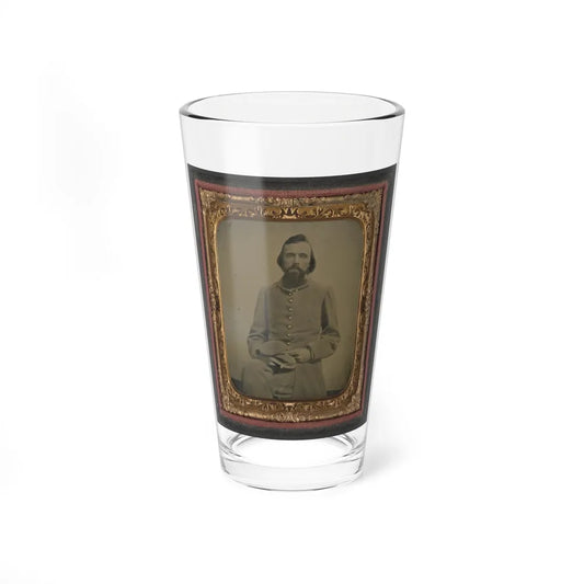 Unidentified Private In Confederate Uniform (U.S. Civil War) Pint Glass 16oz-16oz-Go Mug Yourself