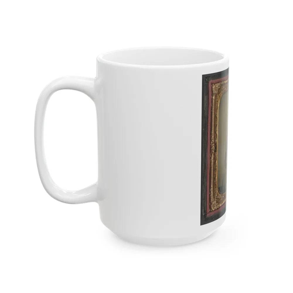 Unidentified Private In Confederate Uniform (U.S. Civil War) White Coffee Mug-Go Mug Yourself