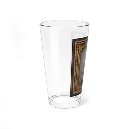 Unidentified Private In Confederate Uniform With Bowie Knife (U.S. Civil War) Pint Glass 16oz - Go Mug Yourself