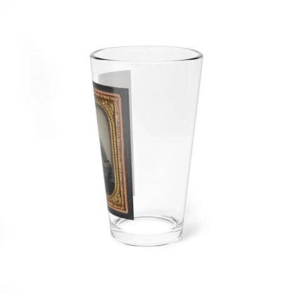 Unidentified Private In Confederate Uniform With Bowie Knife (U.S. Civil War) Pint Glass 16oz - Go Mug Yourself