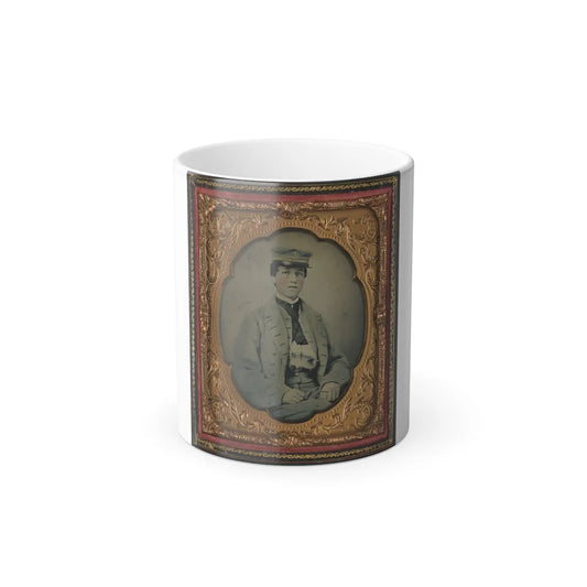 Unidentified Sailor in Confederate Midshipman Uniform (U.S. Civil War) Color Changing Coffee Mug 11oz-11oz-Go Mug Yourself