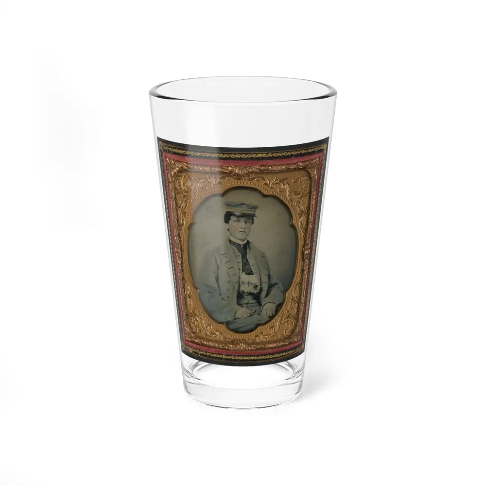 Unidentified Sailor In Confederate Midshipman Uniform (U.S. Civil War) Pint Glass 16oz-16oz-Go Mug Yourself