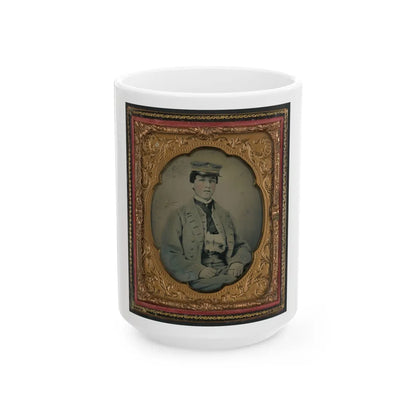 Unidentified Sailor In Confederate Midshipman Uniform (U.S. Civil War) White Coffee Mug-15oz-Go Mug Yourself