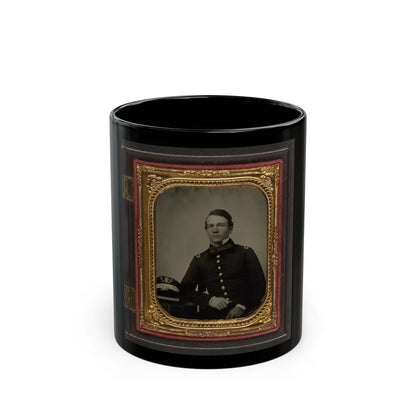 Unidentified Sailor In Union Master's Uniform With Navy Officer's Hat (U.S. Civil War) Black Coffee Mug-11oz-Go Mug Yourself