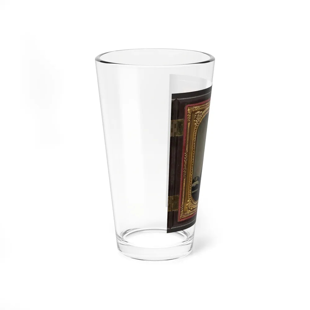 Unidentified Sailor In Union Master's Uniform With Navy Officer's Hat (U.S. Civil War) Pint Glass 16oz-Go Mug Yourself