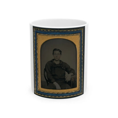 Unidentified Sailor In Union Uniform(3) (U.S. Civil War) White Coffee Mug-11oz-Go Mug Yourself