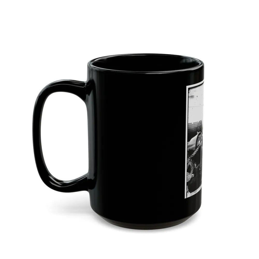 Unidentified Sailor On U.S.S. New Hampshire (U.S. Civil War) Black Coffee Mug-Go Mug Yourself