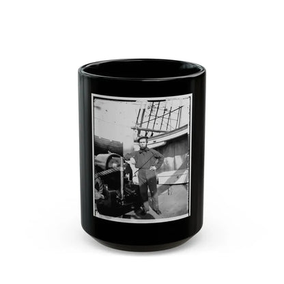 Unidentified Sailor On U.S.S. New Hampshire (U.S. Civil War) Black Coffee Mug 15oz - Go Mug Yourself