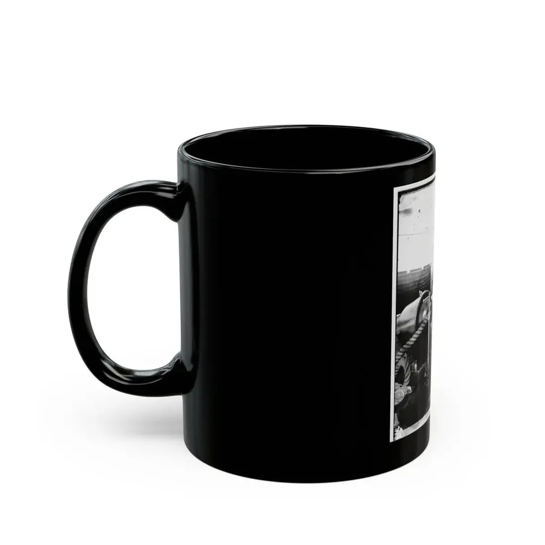 Unidentified Sailor On U.S.S. New Hampshire (U.S. Civil War) Black Coffee Mug - Go Mug Yourself