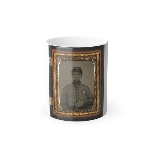 Unidentified Soldier From Co. B (Sunflower Dispersers), 3Rd Mississippi Infantry Regiment in Uniform and Kepi With Letter  W (U.S. Civil War) Color Changing Coffee Mug 11oz Default Title 11oz - Go Mug Yourself