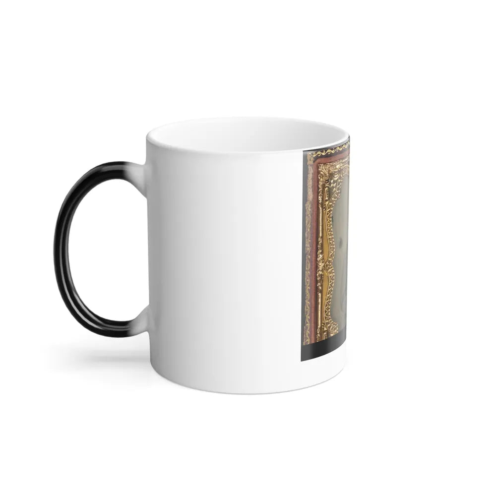 Unidentified Soldier in Confederate Frock Coat With Gold Trim (U.S. Civil War) Color Changing Coffee Mug 11oz-Go Mug Yourself